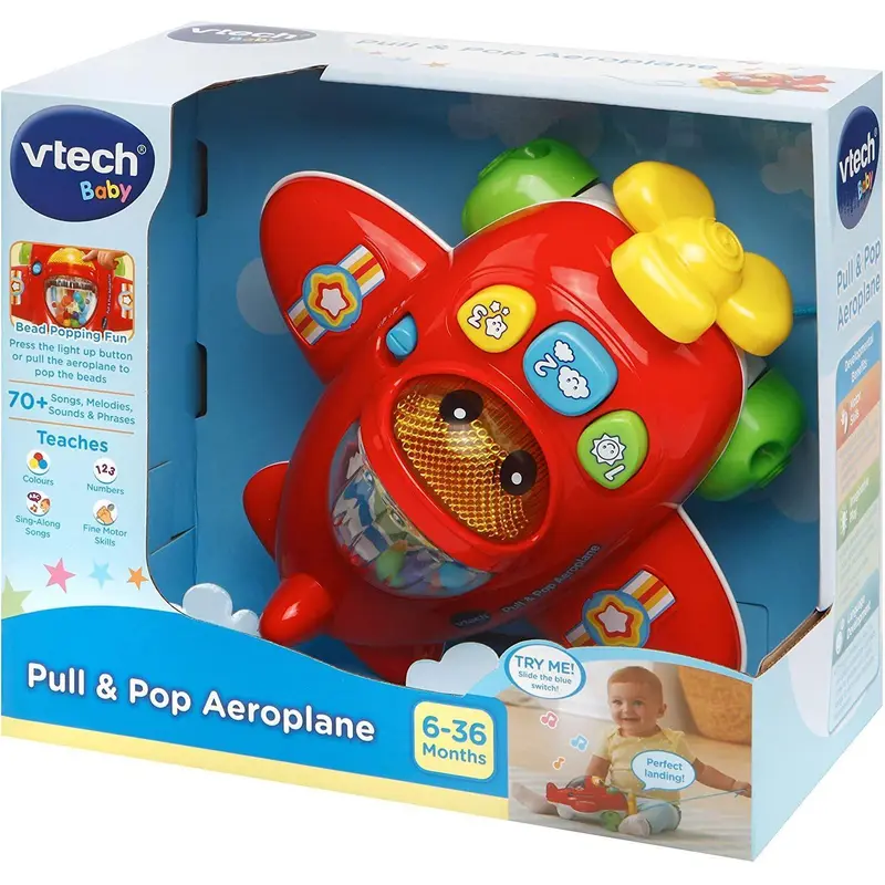 Vtech 508803 Pull & Pop Pull and Pop Aeroplane Baby & Toddler