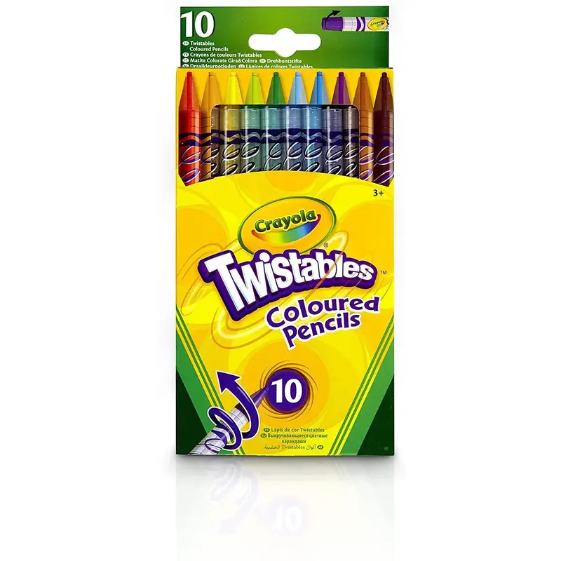 Crayola - Wallet of 10 Twistable Coloured Pencils