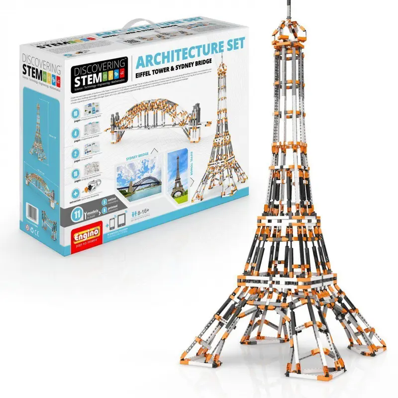 Engino Stem ARCHITECTURE Set Eiffel Tower and Sydney Bridge Education