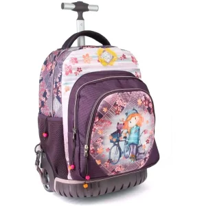 Forever Ninette Bicycle-gts School Trolley Backpack, 47cm Bags