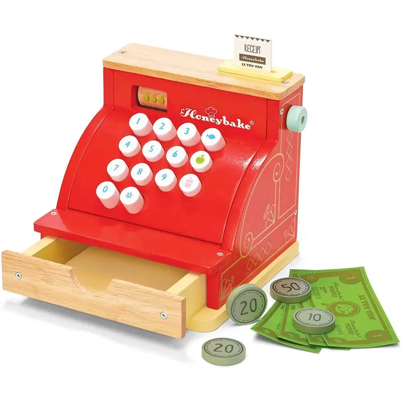 Le Toy Van - Wooden Honeybake Cash Register Pretend Play