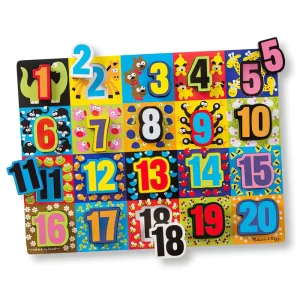 Melissa & Doug 13832 Jumbo Numbers Wooden Chunky Puzzle Puzzles