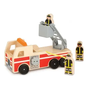 Melissa & Doug 19391 Classic Wooden Fire Truck Play Set Baby & Toddler