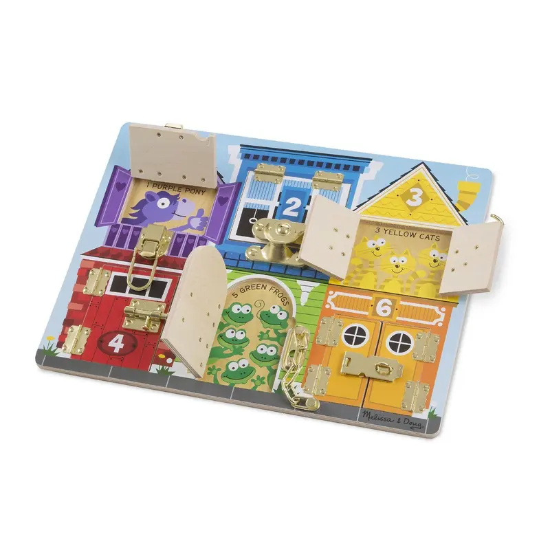 Melissa & Doug Wooden Latches Board Baby & Toddler