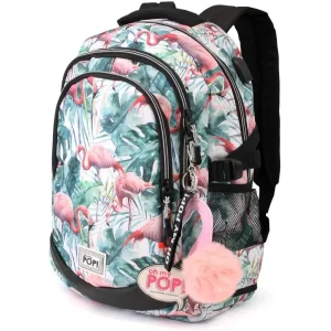 Oh My Pop! Flamenco Tropical-running Hs Backpack Casual Daypack, 44cm School