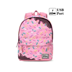 Oh My Pop Sprinkles School Backpack 44cm Pink Bags
