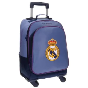 Real Madrid School Trolley Backpack, Leather 50cm