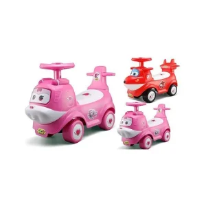 RICCO Superwings JETT Kids Ride On Air Plane Car with Music Function - Pink Ride-on Toys