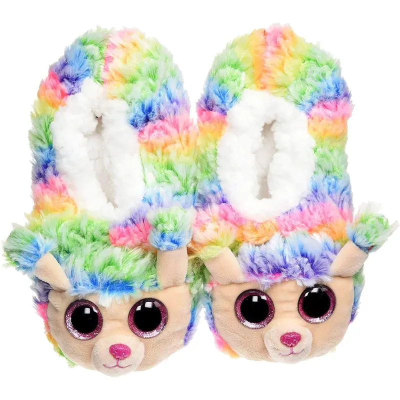Ty Beanie Boos Slipper Socks - Rainbow Poodle