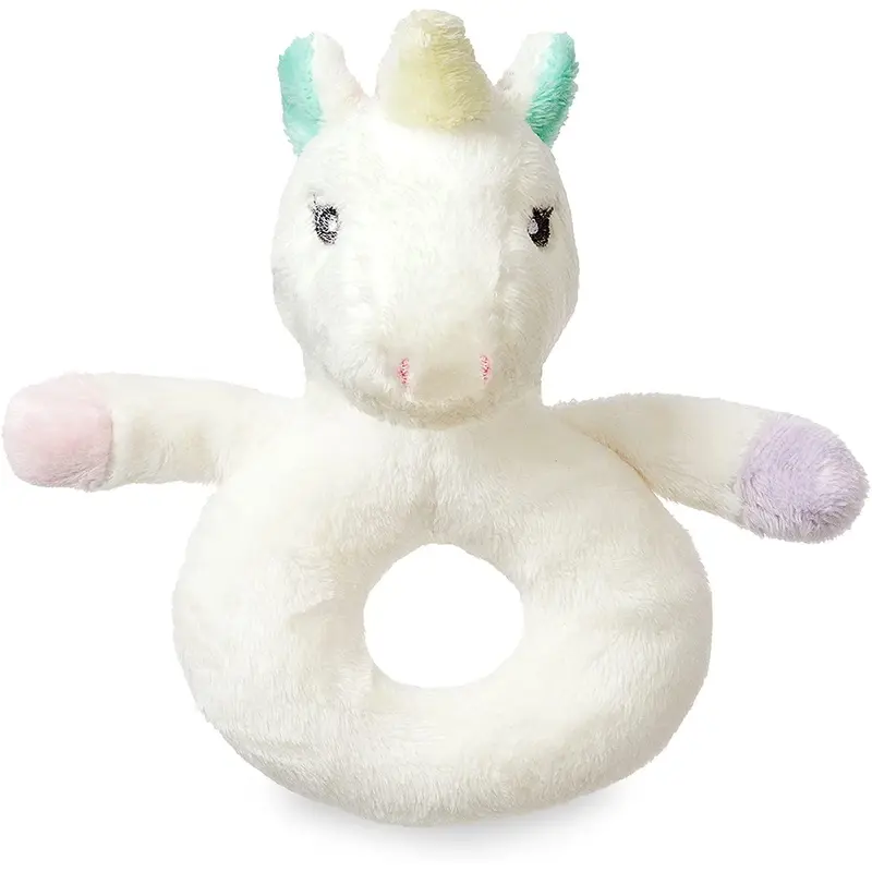 AURORA 60967 Lil` Sparkle Baby Unicorn Ring Rattle
