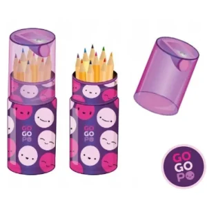 GOGOPO 12 Colour Pencils In Sharpening Tube