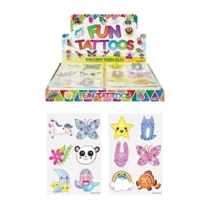 Hendrandt N51430 Mini Cute Temporary Tattoo Sheets - Assorted