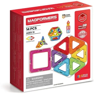 Magformers Basic 14-piece Magnetic Construction Kit