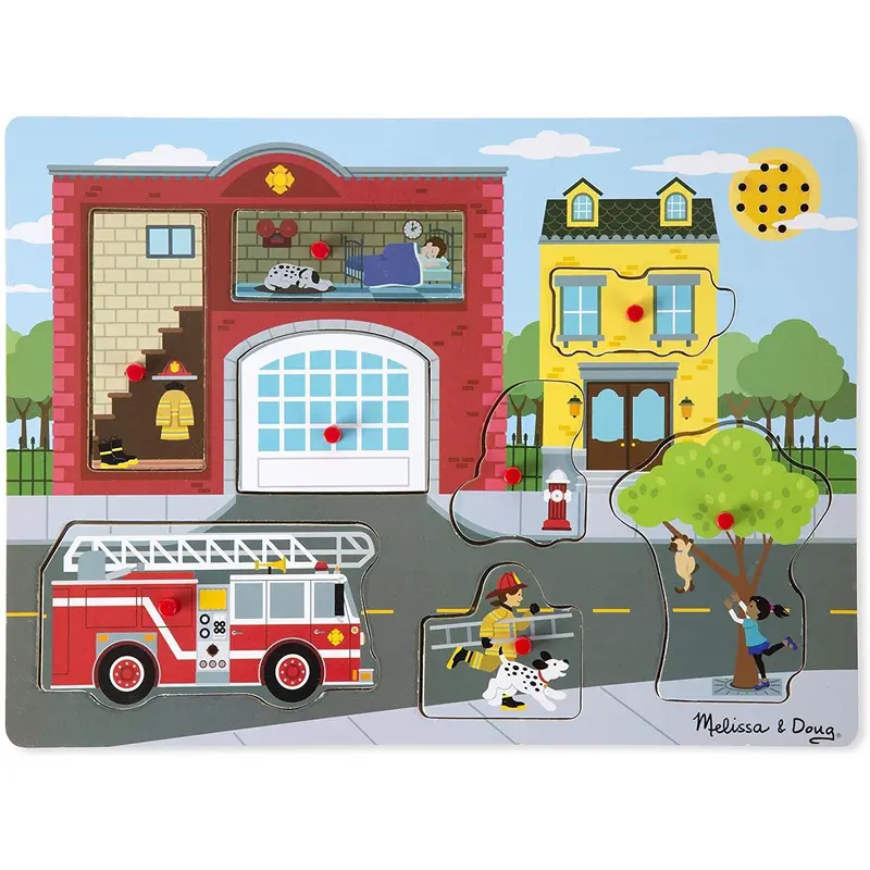 Melissa & Doug 10736 Around The Fire Station Sound Puzzle