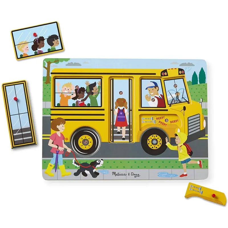Melissa & Doug 10739 The Wheels On The Bus Sound Puzzle