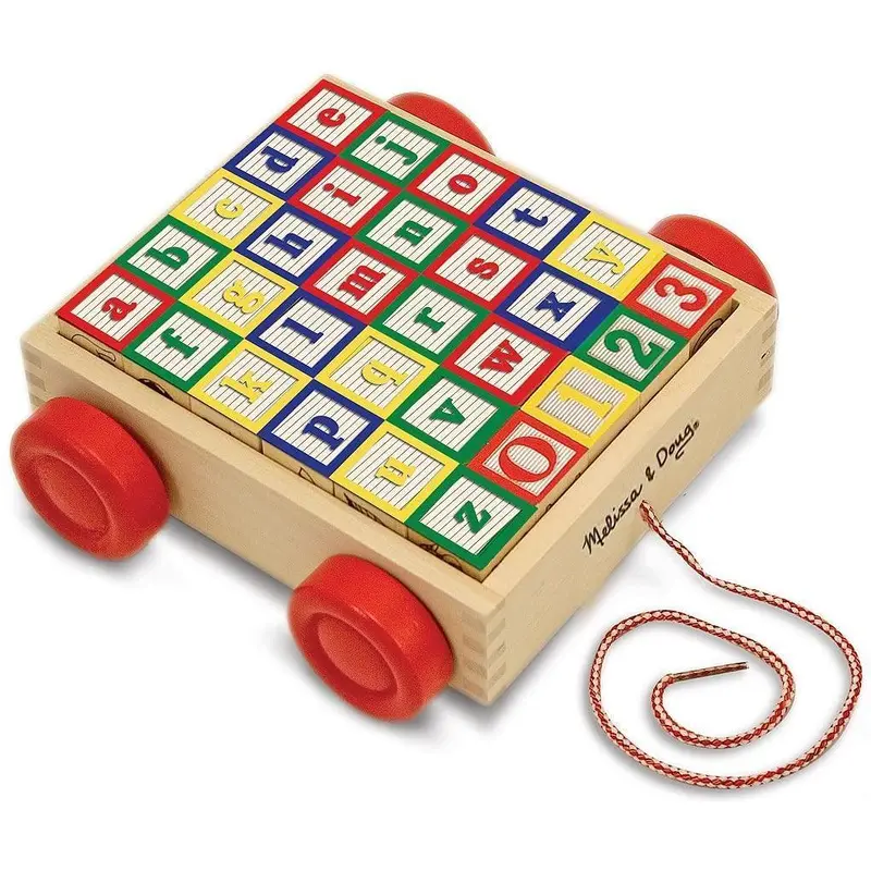Melissa & Doug 11169 Classic ABC Block Cart