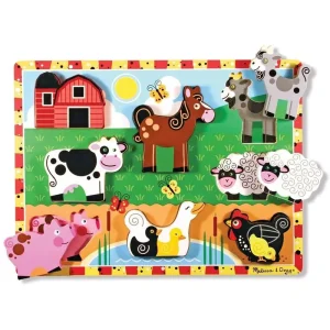 Melissa & Doug 13723 Farm Chunky Puzzle - 8 Pieces
