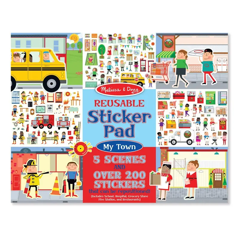 Melissa & Doug 19114 My Town Reusable Stickers