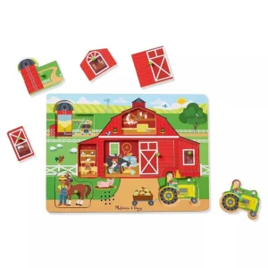 Melissa & Doug 42800 Around The Farm Sound Puzzle 8pc