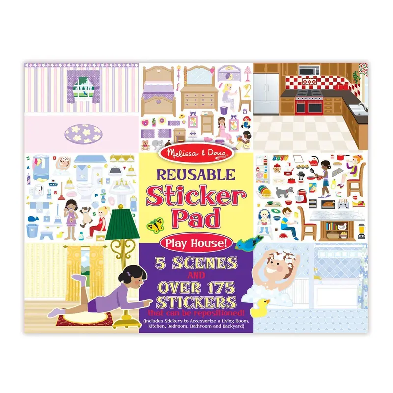 Melissa & Doug Play House Reusable Stickers