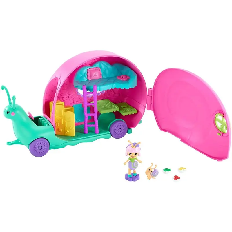 Enchantimals GCT42 Petal Park Slow-mo Camper Vehicle Playset