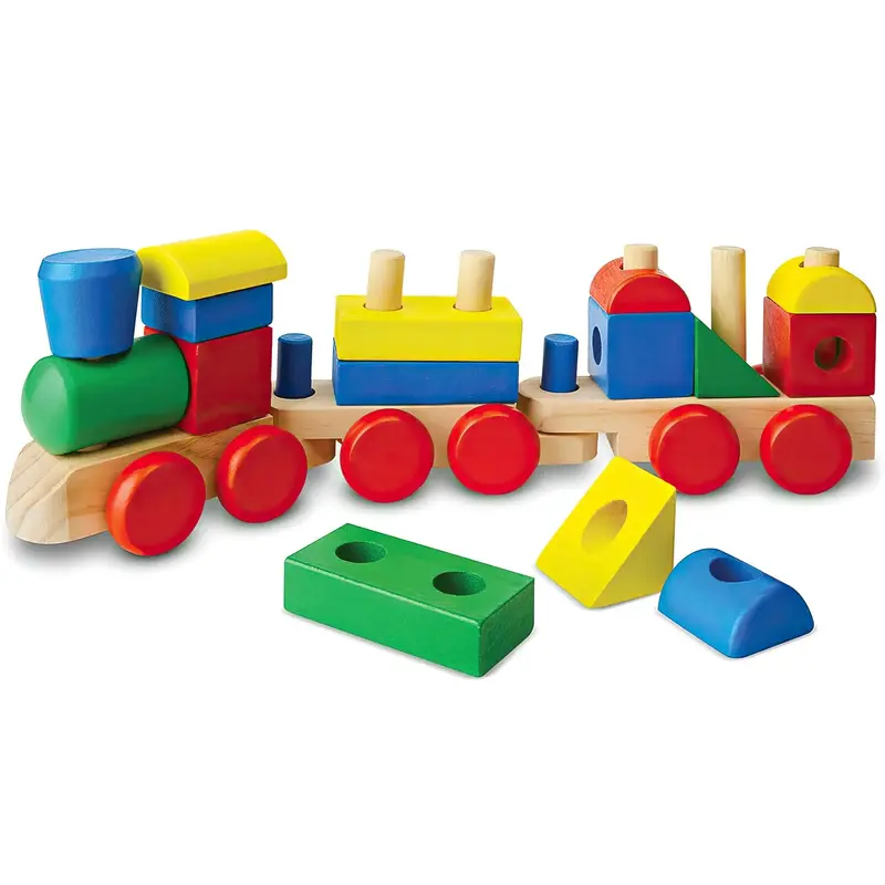 Melissa & Doug 10572 Wooden Stacking Train Toddler Toy