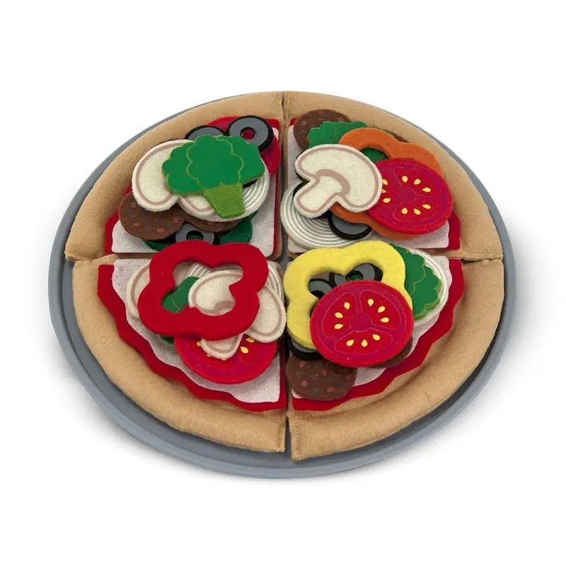 Melissa & Doug Felt Play Food - Pizza Set