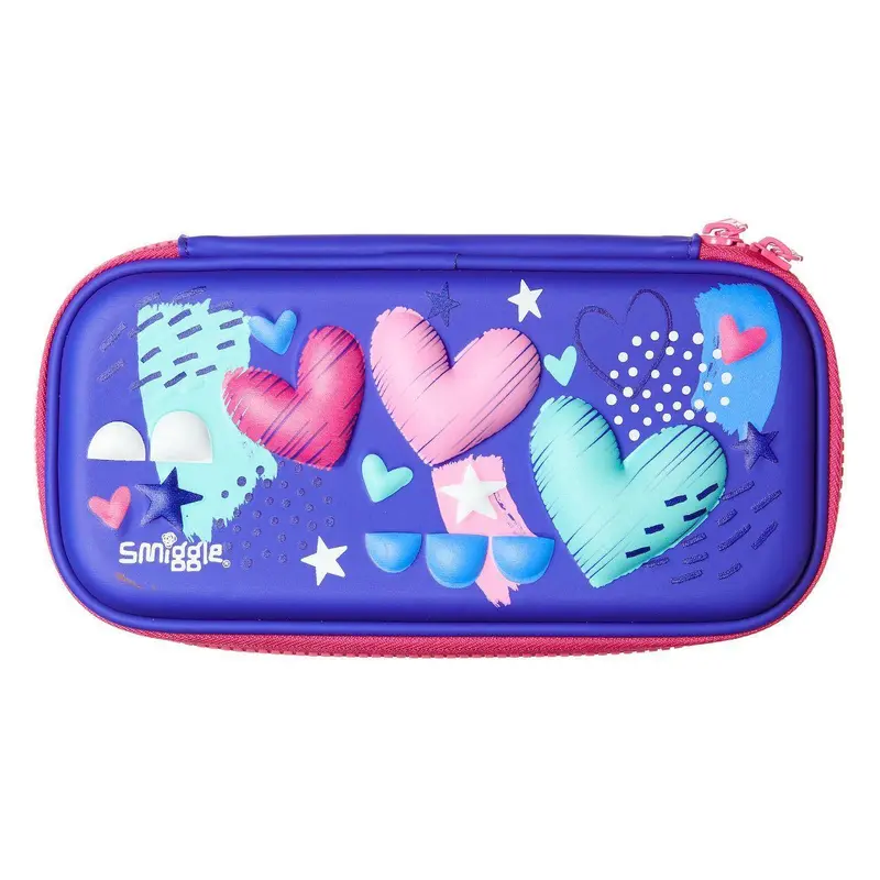 Smiggle Live Small Hardtop Pencil Case, Purple