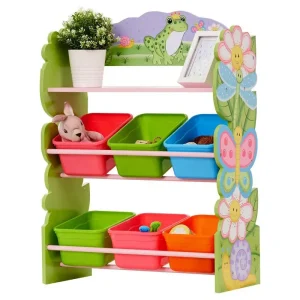 Teamson USA Td-12245ar Magic Garden Toy Organiser with Storage Bins