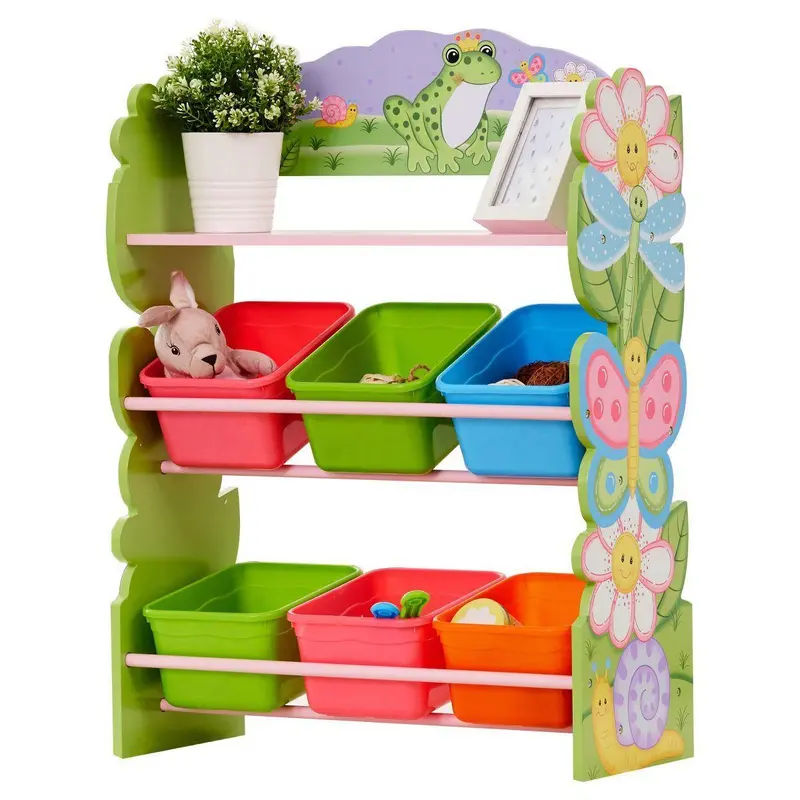 Teamson USA Td-12245ar Magic Garden Toy Organiser with Storage Bins