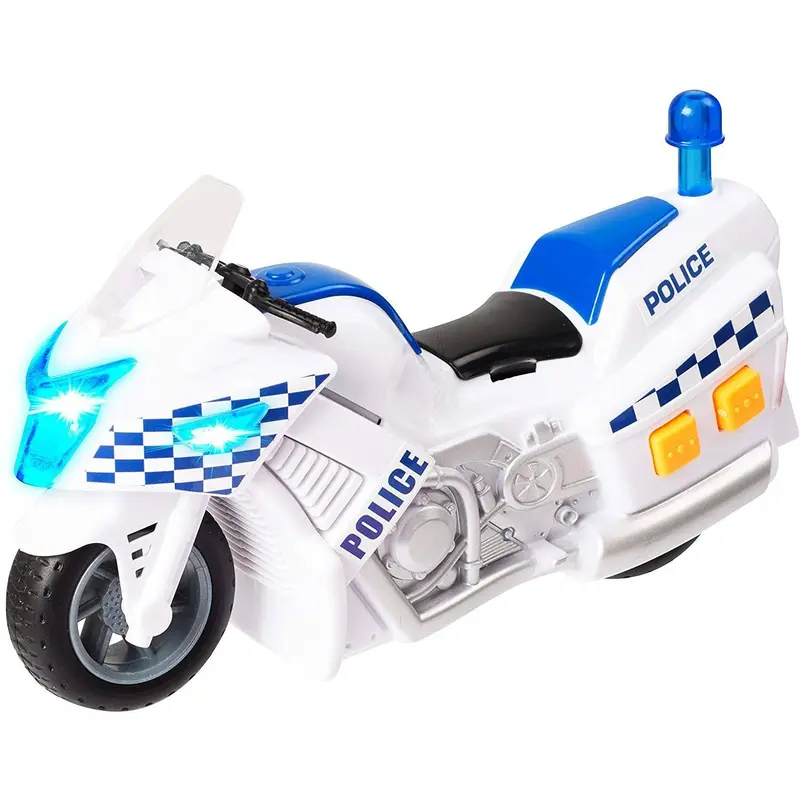 Teamsterz 1416563 Light and Sounds Police Motorbike