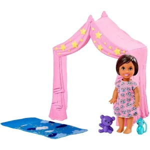 Barbie FXG97 Skipper Babysitters Bedtime Doll & Playset
