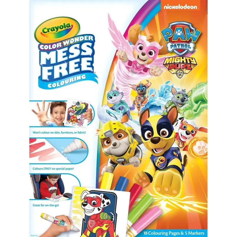 Crayola Mess Free PAW Patrol Colouring Book