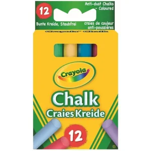 Crayola Multi-coloured Chalk 12 Pack