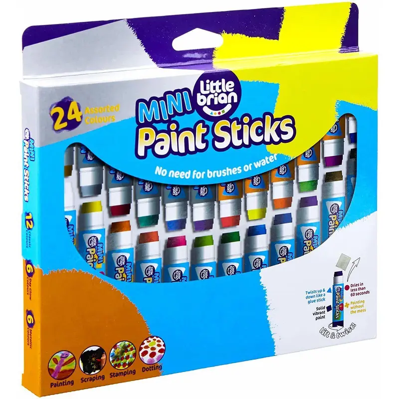 Little Brian Mini Paint Sticks 24 Pack