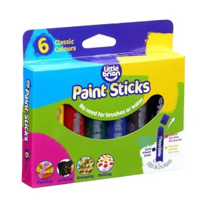 Little Brian Paint Sticks Classic 6 Pack