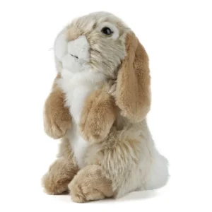 Living Nature Brown Sitting Lop Eared Rabbit Soft Toy