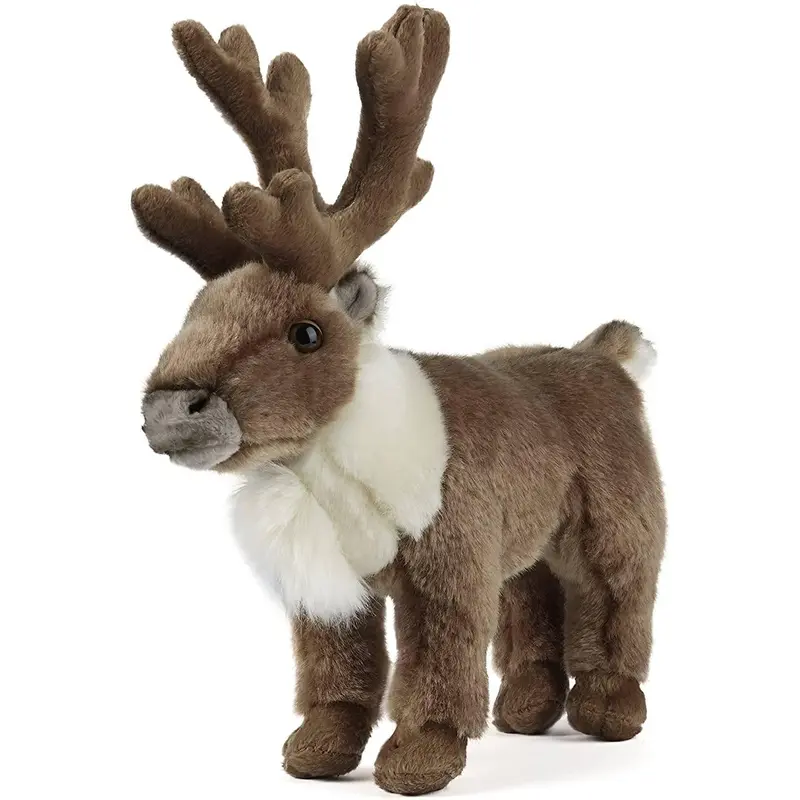 Living Nature Standing Reindeer 23cm Soft Toy