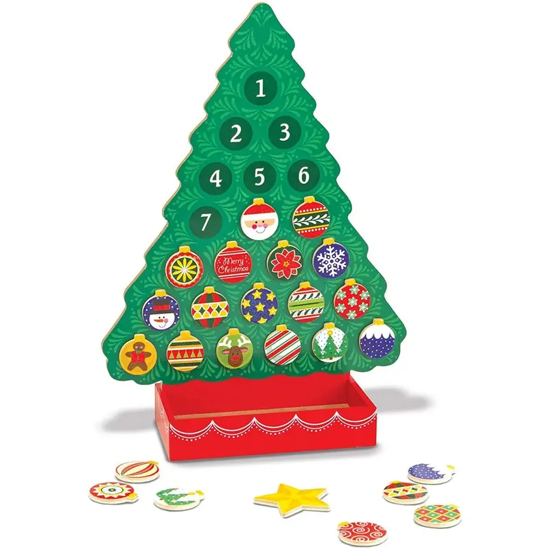 Melissa & Doug 13571 Countdown To Christmas Wooden Advent Calendar