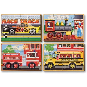 Melissa & Doug 13794 Vehicle Puzzles In A Box