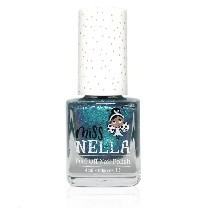 Miss Nella Blue The Candles Glitter 4ml Peel off Kids Nail Polish