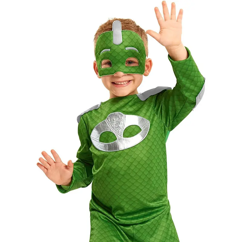 NEW ! PJ Masks Gekko Turbo Blast Silver Accents Costume Set