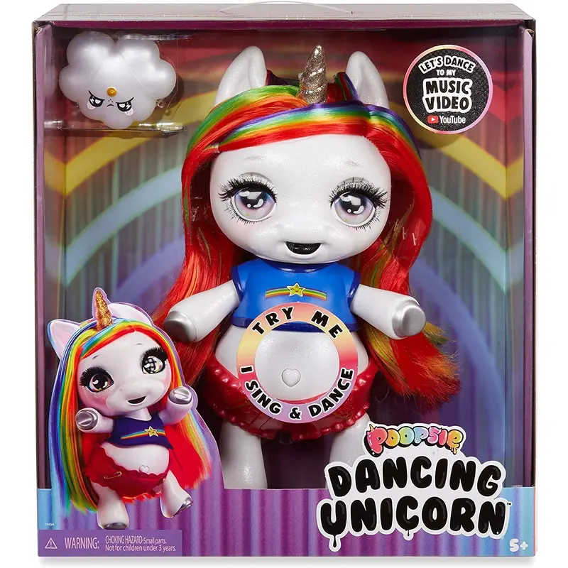 Poopsie 571162E7C Dancing Rainbow Brightstar  Dancing & Singing Unicorn Doll