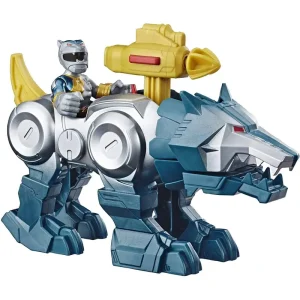 Power Rangers Playskool Heroes Silver Ranger & Wolf Zord 2-pack