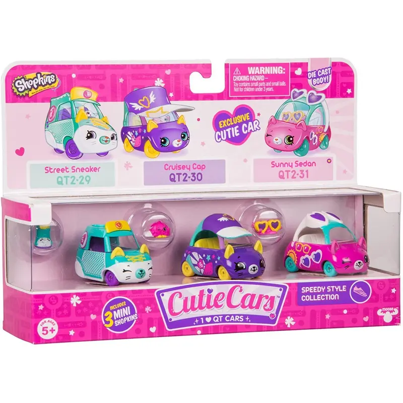 Shopkins Cutie Car S2 3-pack - Assorted