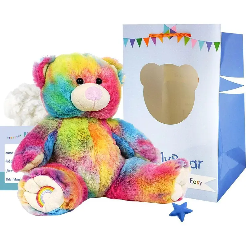 Be My Bear Rainbow Bear 40cm Soft Toy