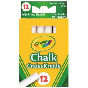 Crayola White Chalk 12 Pieces