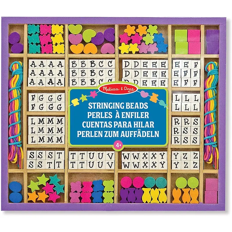Melissa & Doug 13774 Created By Me! Alphabet Beads Wooden Bead Kit