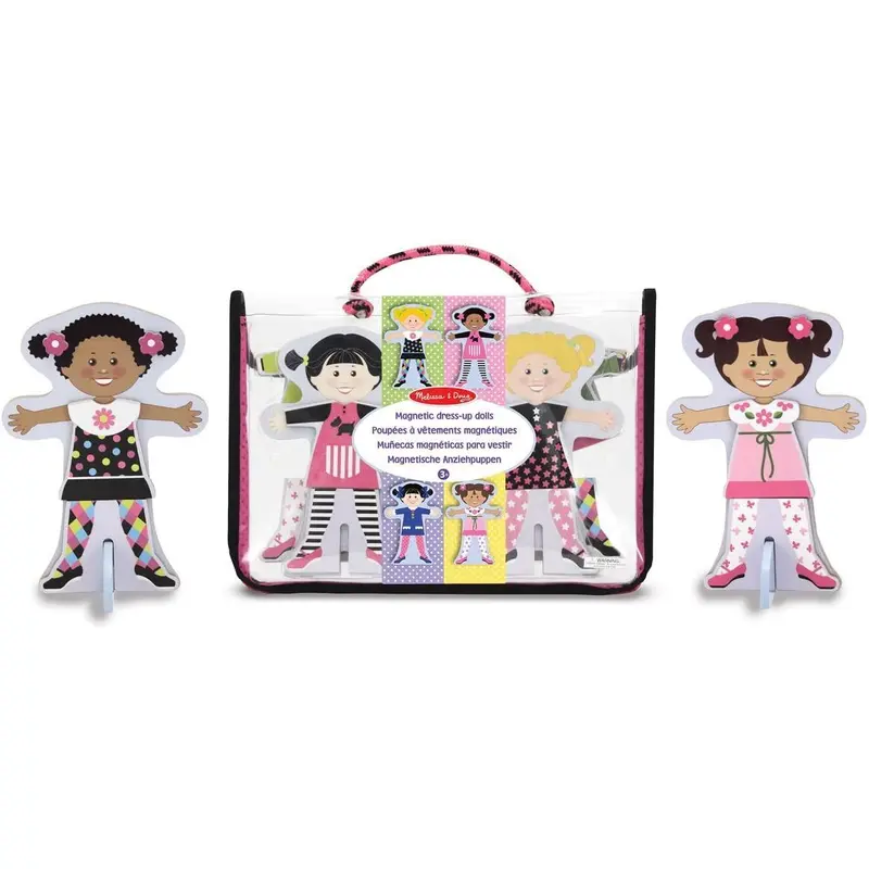 Melissa & Doug 14943 Tops and Tights Magnetic Wooden Dress-up Dolls