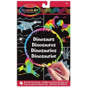Melissa & Doug 15917 Scratch Magic Draw and Learn Dinosaur Craft